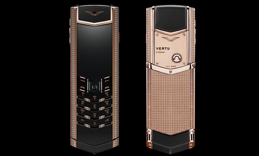 Vertu Signature S Clous de Paris Rose Gold