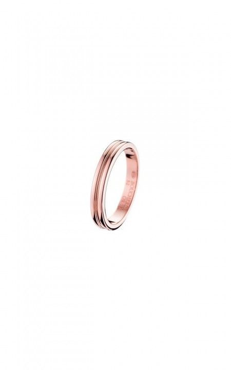 Godron Pink Gold Small Wedding Band, JAL00009