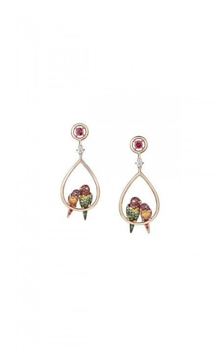 Nuri, the Parrot pendant earrings, JCO01211