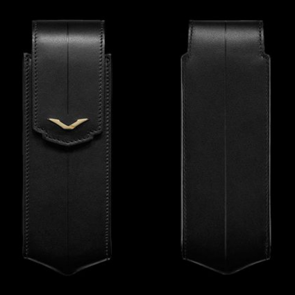 Bao da  Vertu Signature S chính hãng Logo vàng khối 18k