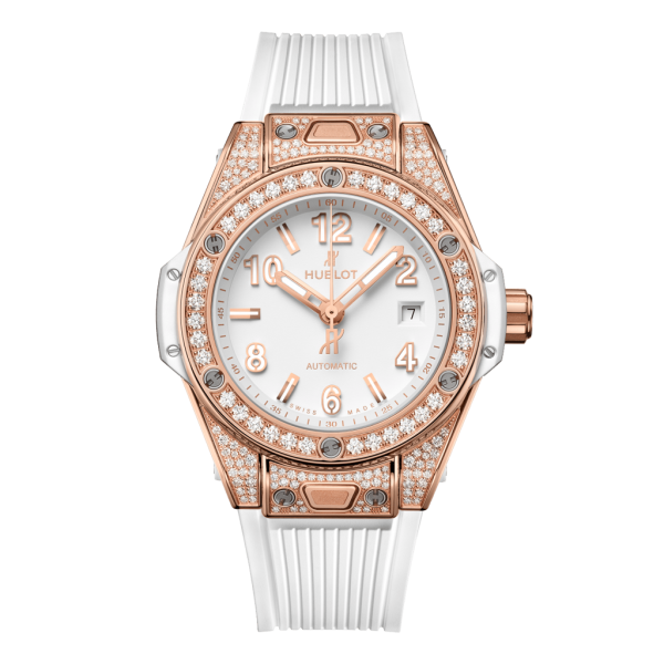 Hublot Big Bang One Click King Gold White Pavé 33mm