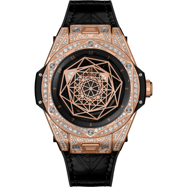 Đồng hồ Hublot Big Bang Sang Bleu King Gold Pavé 39mm