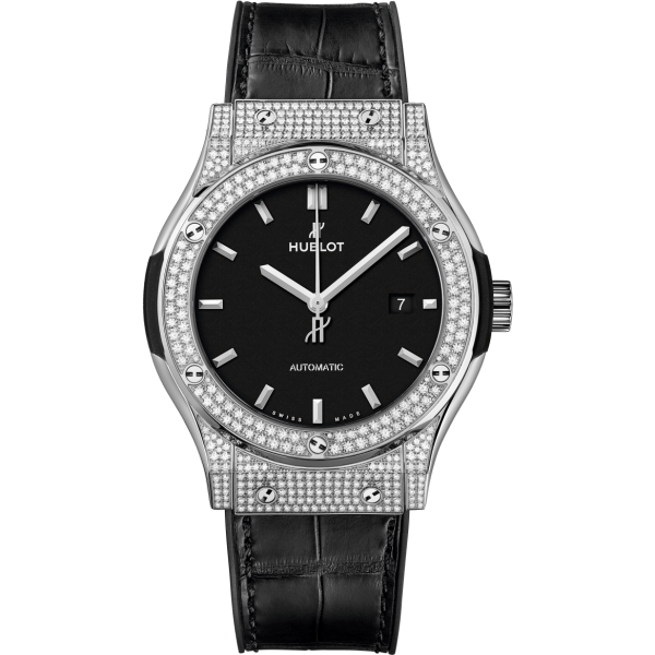 Đồng hồ Hublot Classic Fusion Titanium Diamonds 42mm  Pavé