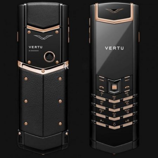 Vertu Signature S Pure Black Mix Rose Gold