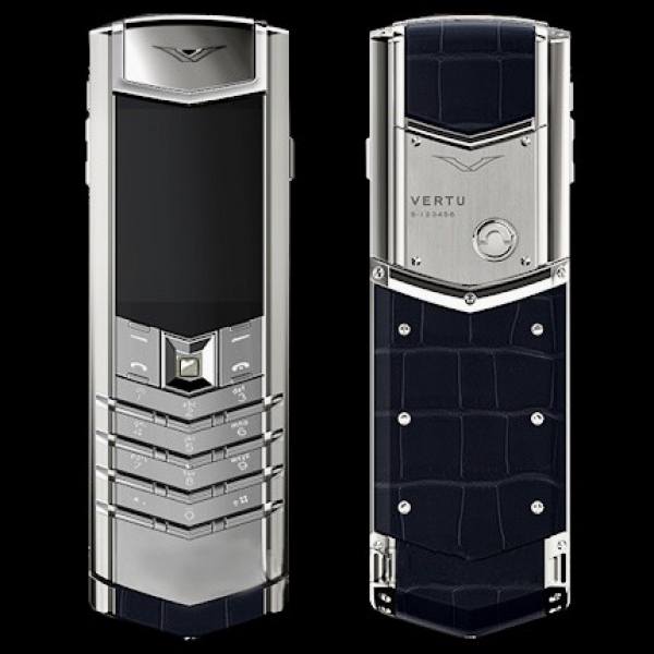 Vertu Signature S Xanh Navy (da cá sấu)