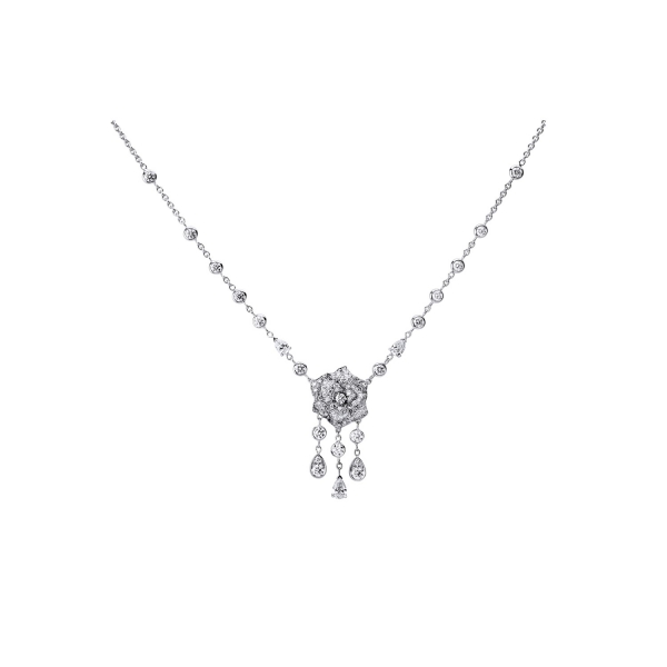 Vòng cổ White Gold Diamond Necklace G37u9600