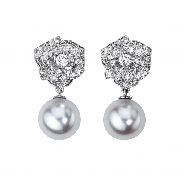 Bông tai White gold diamond earrings G38U0067