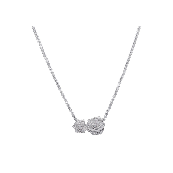 White gold diamond necklace G37U9500