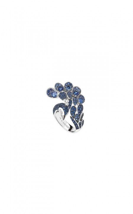 Héra, the peacock ring Sapphires, JRG01969