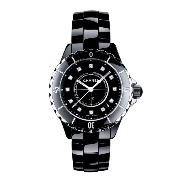 Đồng hồ Chanel J12 Fake 11 Crystal White Dial Diamond H5700