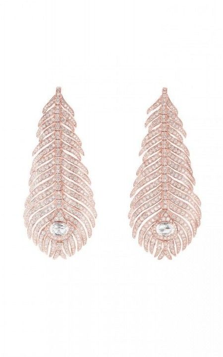 Plume de Paon Pendant Earrings , JCO01236