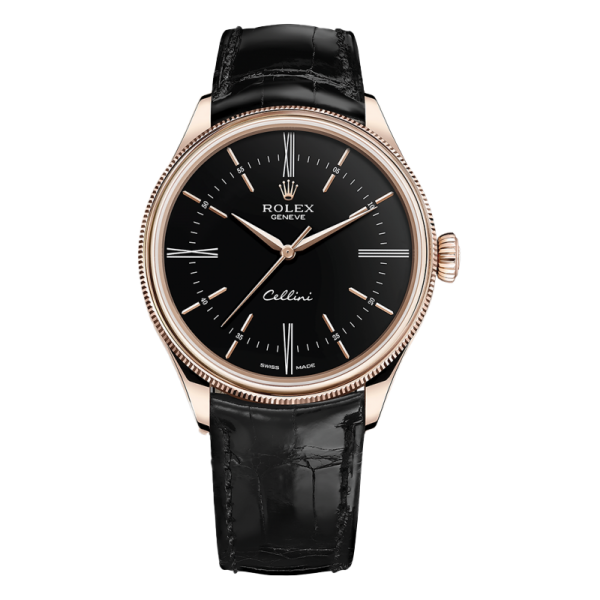 Đồng Hồ Rolex Cellini Time 39mm 50505-002 dây đeo da