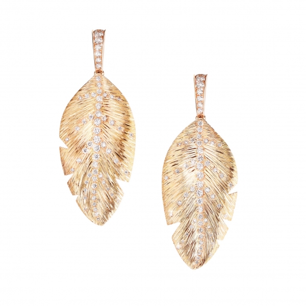 Bông tai Rose gold diamond earrings G38L4C00