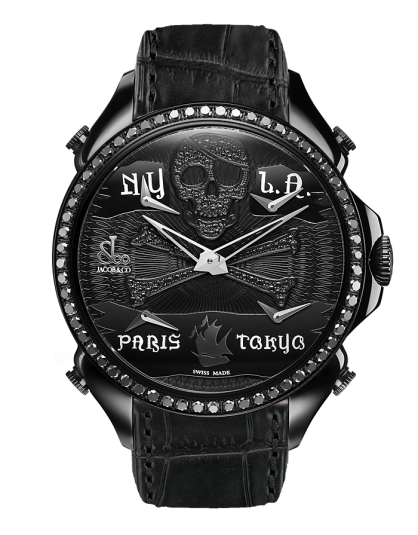 Jacob & Co PALATIAL FIVE TIME ZONE PIRATE BLACK PVD