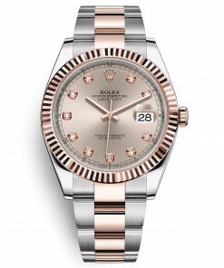 olex Datejust 41mm Everose Gold Oyster 126331