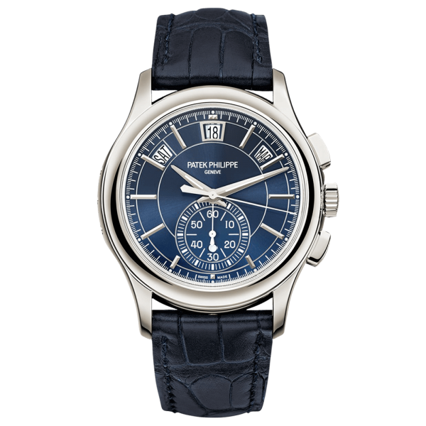 Đồng hồ Patek Philippe 5905P-001 Annual Calendar Chronograph Blue Dial Platinum