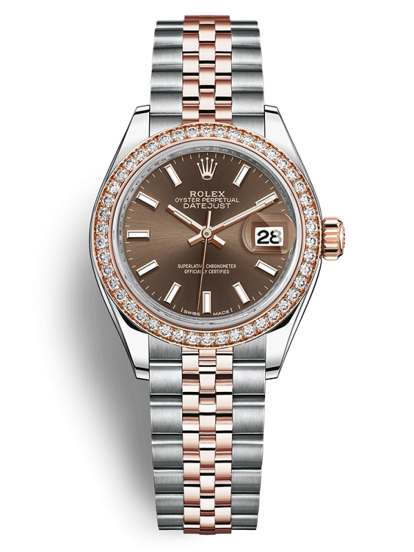 Rolex Oyster Perpetual Lady-Datejust 28mm 279381-005 dây đeo Jubilee