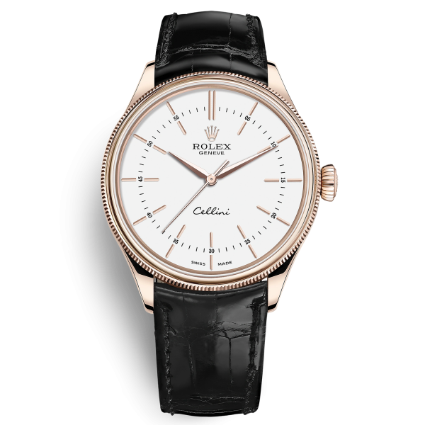 Đồng Hồ Rolex Cellini Time 39mm 50505-0021 dây đeo da