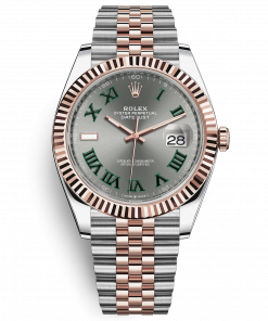 Rolex Datejust 41mm Steel & Everose Gold 126331 Phiên bản mặt số slate dây Jubilee