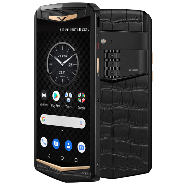 Vertu Aster P Gold Alligator