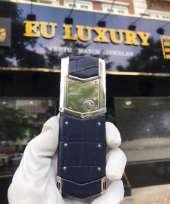 Vertu Signature S Xanh Navy (da cá sấu)