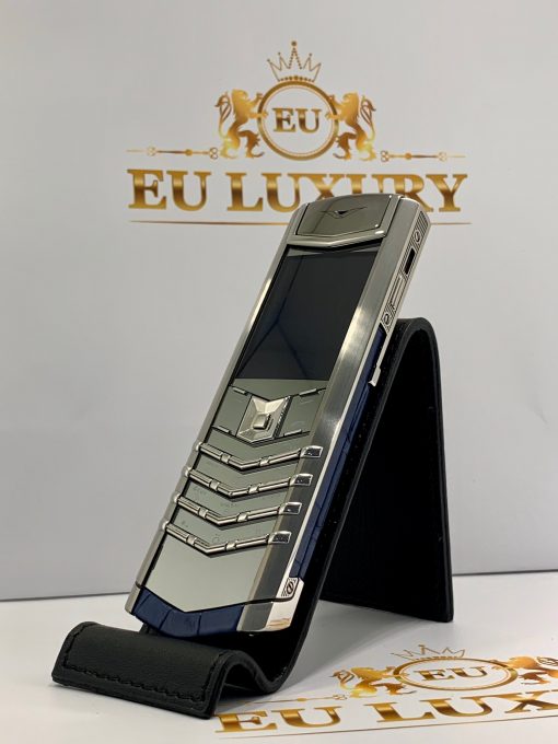 Vertu Signature S Xanh Navy (da cá sấu)