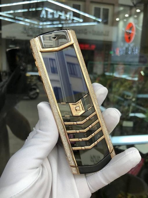 Vertu Signature S Yellow Gold Full Diamonds